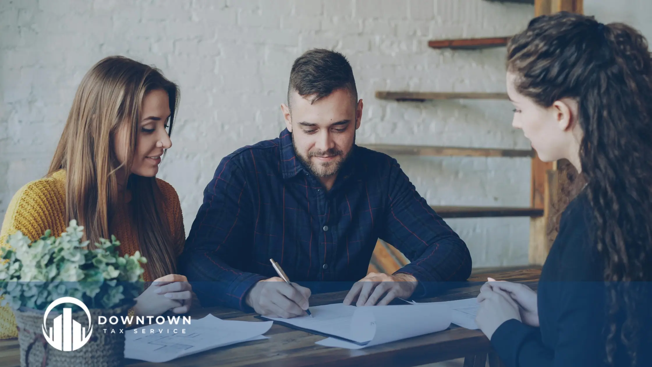Trust and estate tax documents being reviewed by a tax professional